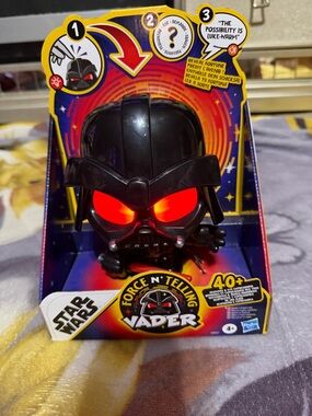 Hasbro Star Wars Vader Figure - Black with Red Eyes